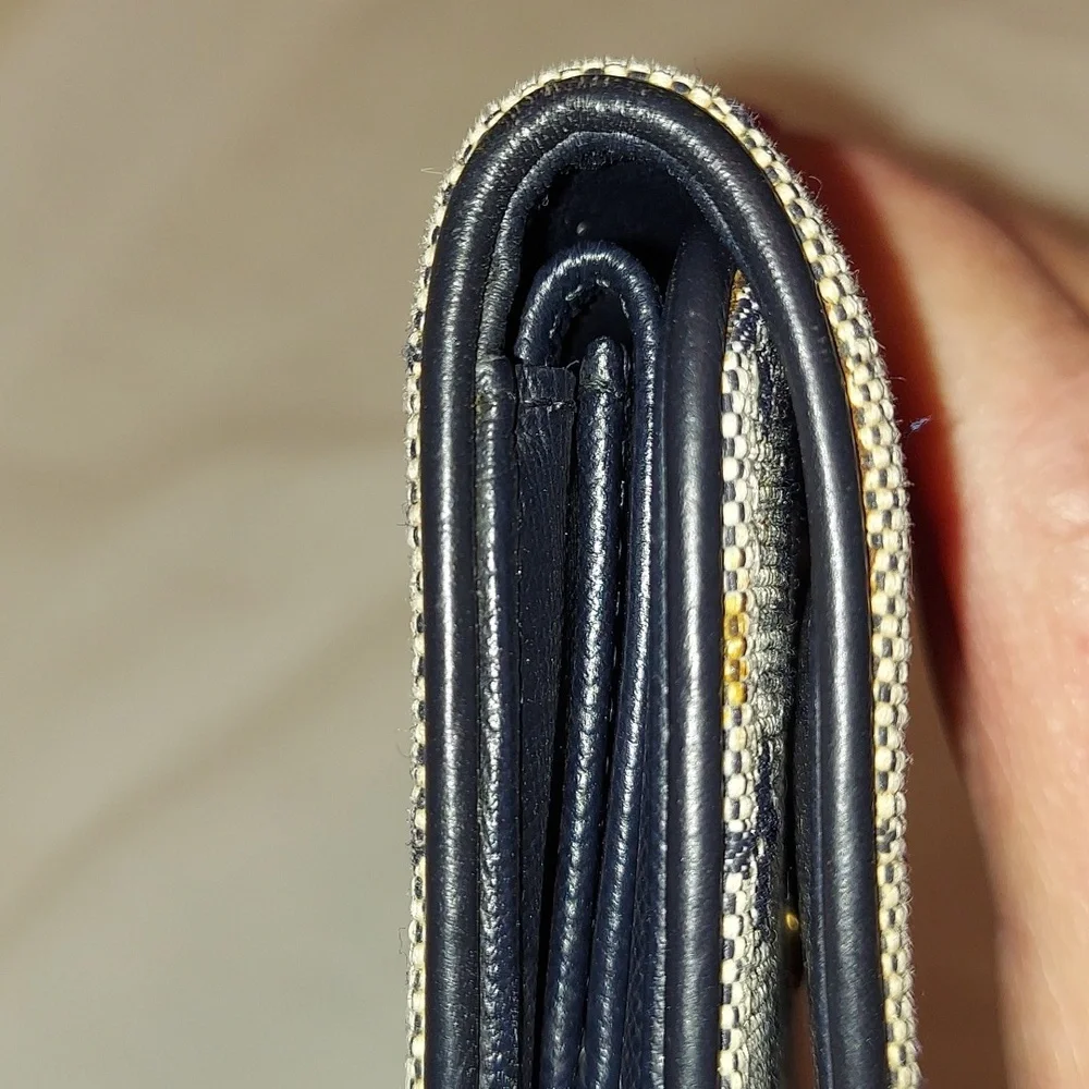 Louis Vuitton Blue Denim long Wallet